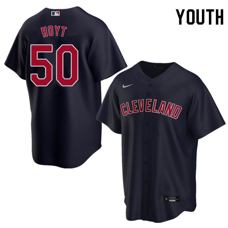Nike Youth #50 James Hoyt Cleveland Indians Baseball Jerseys Sale-Navy